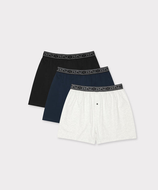 COTTON JERSEY BOXER 3-PACK (ASSORTED)
