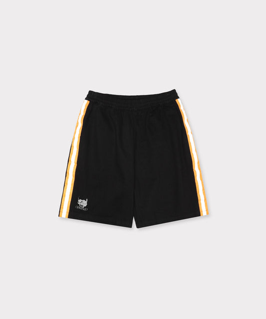 RELAXED COTTON TWILL WORK SHORT (BLACK)