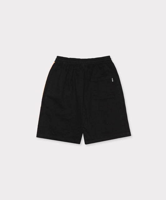 RELAXED COTTON TWILL WORK SHORT (BLACK)