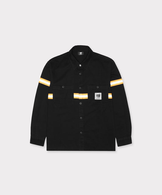 59HI-VIS WORK SHIRT (BLACK)
