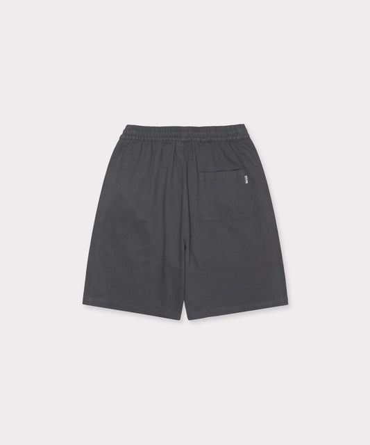 RELAXED COTTON TWILL WORK SHORT (GREY)