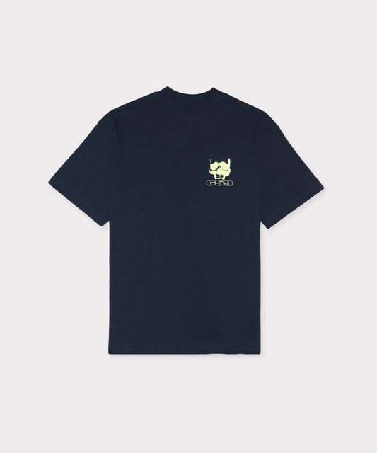 GLOW LOGO T-SHIRT (NAVY)